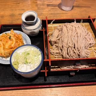 2段もりそば➕かき揚げ