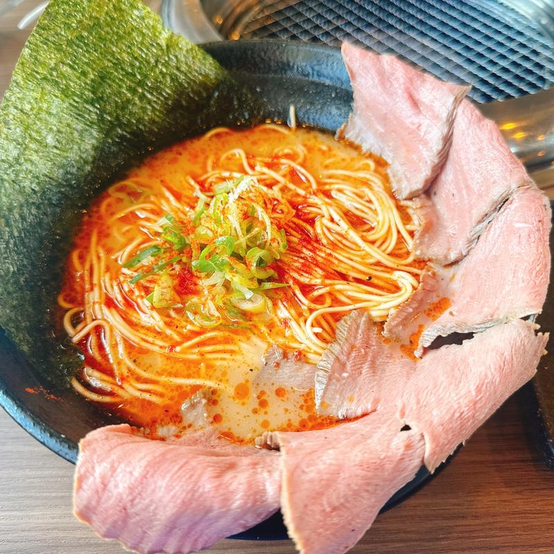 牛タンチャーシュー麺(うま辛)(牛骨白湯ラーメンAzuma)