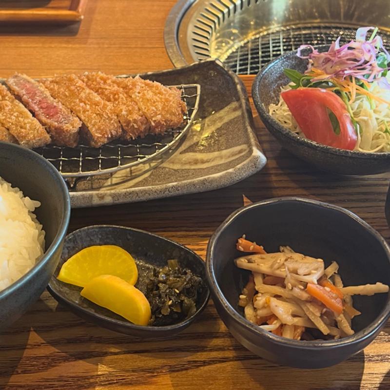 牛カツランチ(牛屋 たなか)