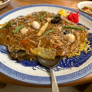 五目あんかけ焼きそば