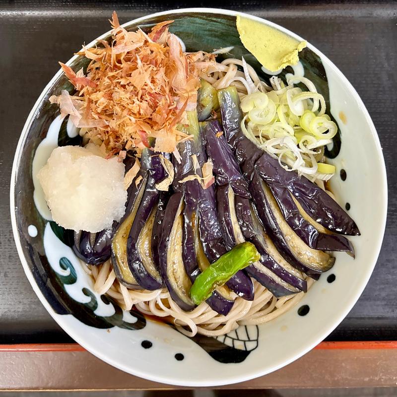 揚げなすおろしぶっかけ(そば切り うちば)