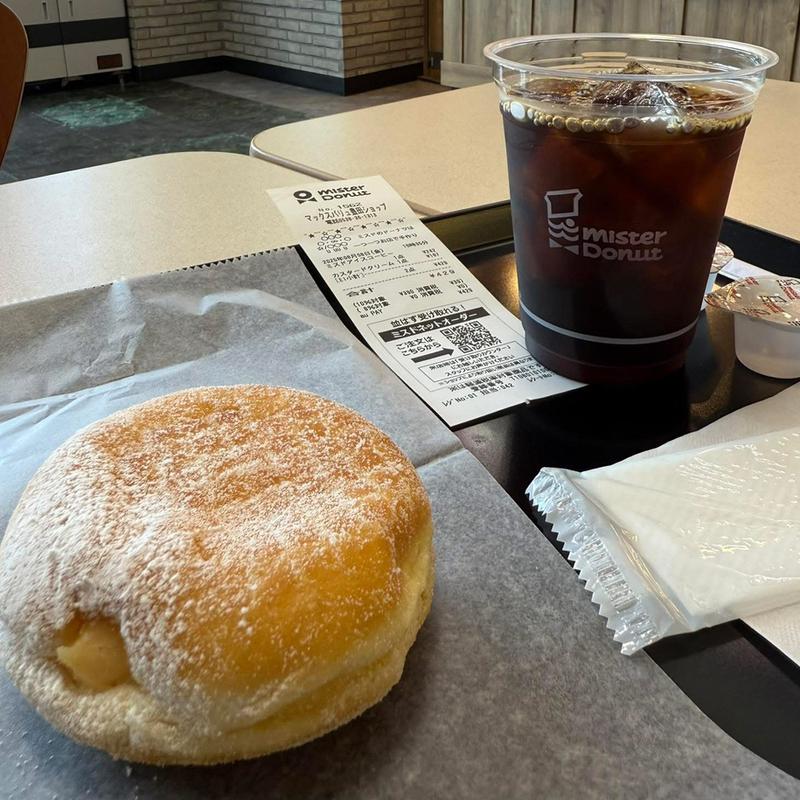 カスタードクリーム ミスドアイスコーヒー(ミスタードーナツ マックスバリュ豊田ショップ )