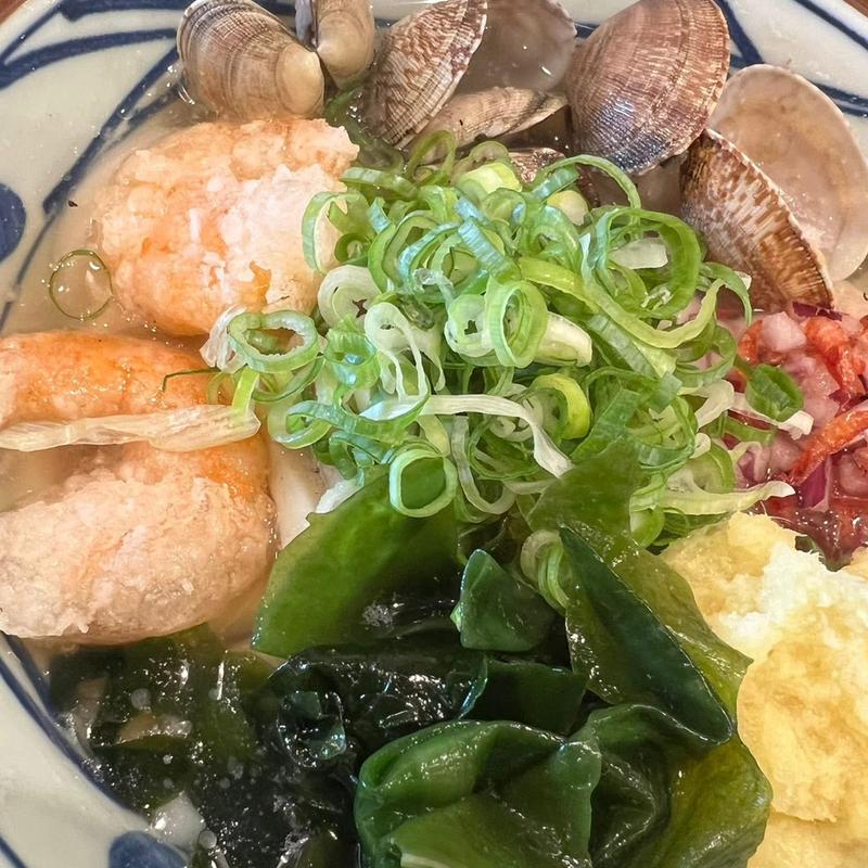 海鮮旨塩うどん(丸亀製麺下北沢)
