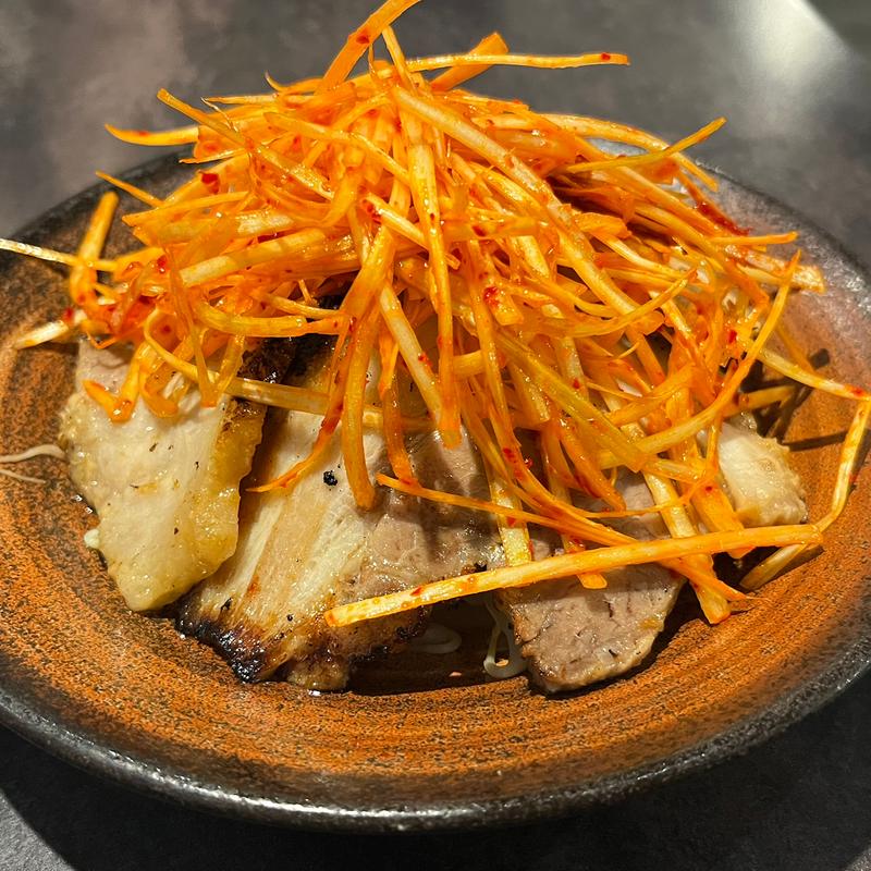 炙りチャーシューネギ盛り(麺場 田所商店 津田沼店)