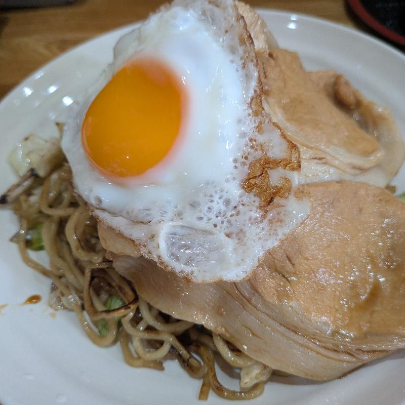 肉玉焼きそば　中(ばそき屋)