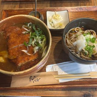 カツカレー丼冷そばセット