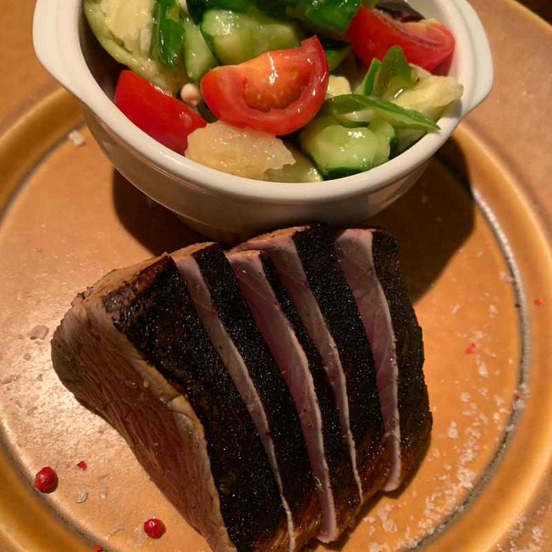 鰹と水茄子のコンデュモン(バーマン)