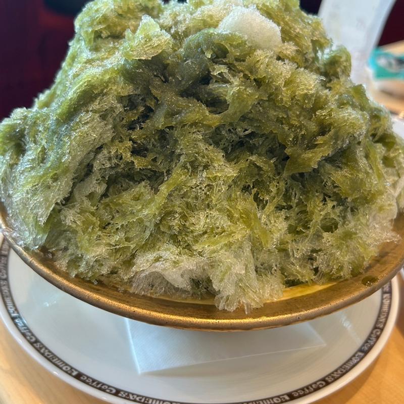 宇治抹茶かき氷(コメダ珈琲 みなとみらいグランドセントラルタワー店)