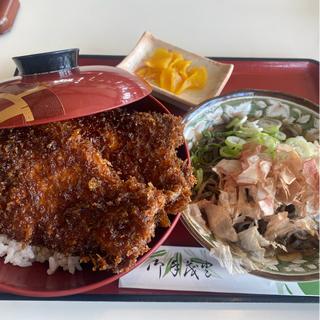 ソースカツ丼ハーフ越前おろしそばセット