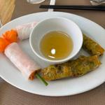 生春巻きと揚げ春巻き