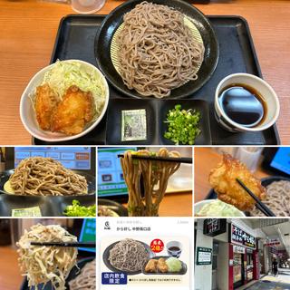 蕎麦2倍 もり蕎麦&から揚げセット