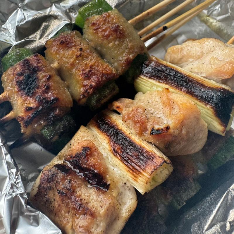 ねぎま、オクラ巻き(とりいち)