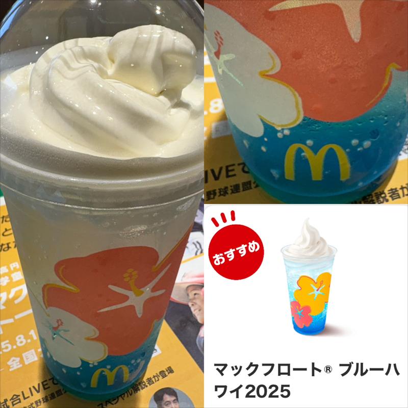 マックフロート・ブルーハワイ2025(マクドナルド 緑園都市店)