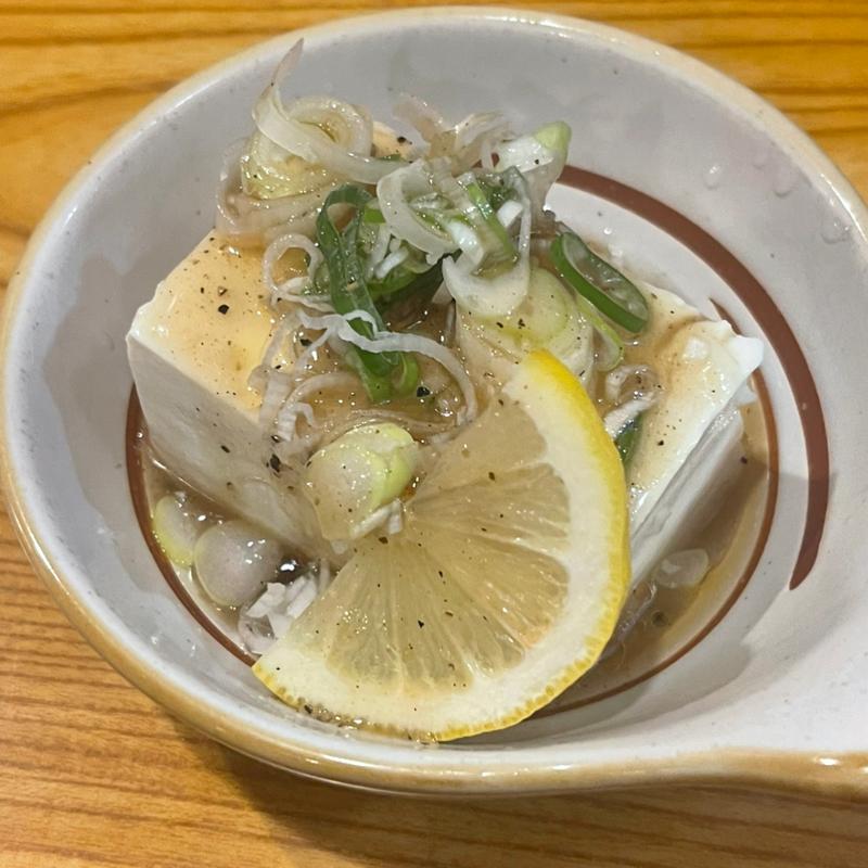 塩だれ冷奴(武州うどんあかね&みどりダイニング)