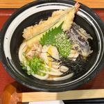 柚子の冷かけ天ぷらうどん