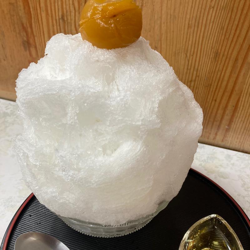 梅かき氷(大福屋福原商店)