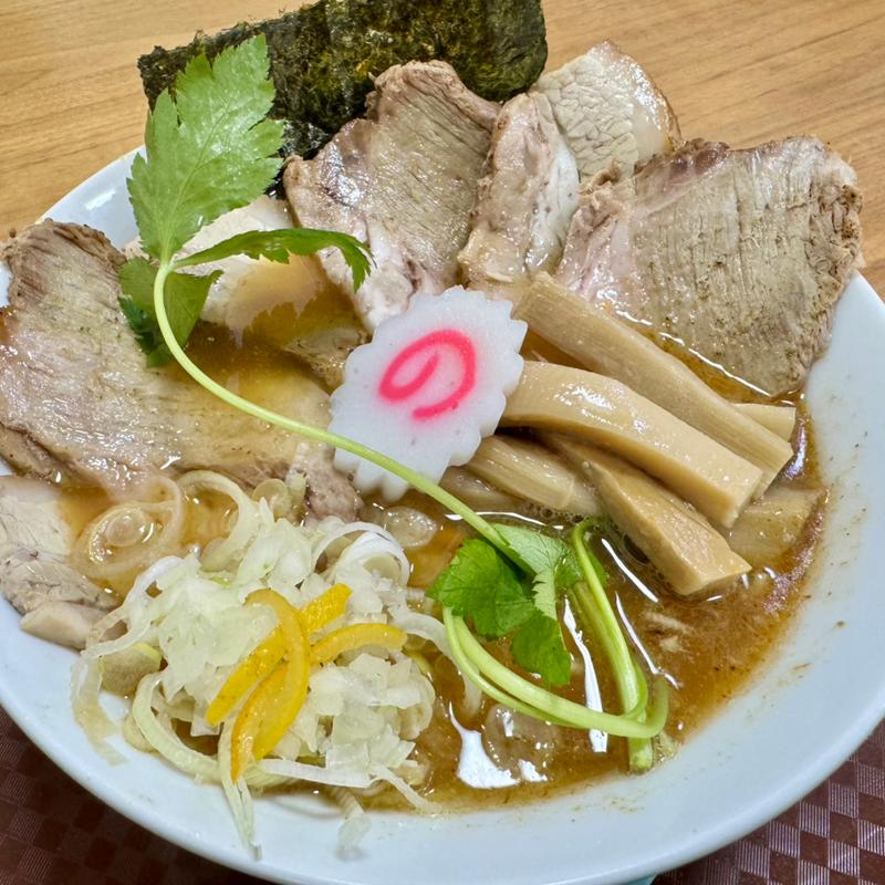 ラーメン中盛り＋チャーシュー＋メンマ(らーめん理庵)