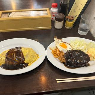 オムライス メンチカツ