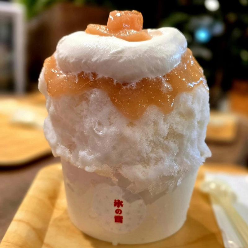 ももミルク(天然かき氷 氷の音)