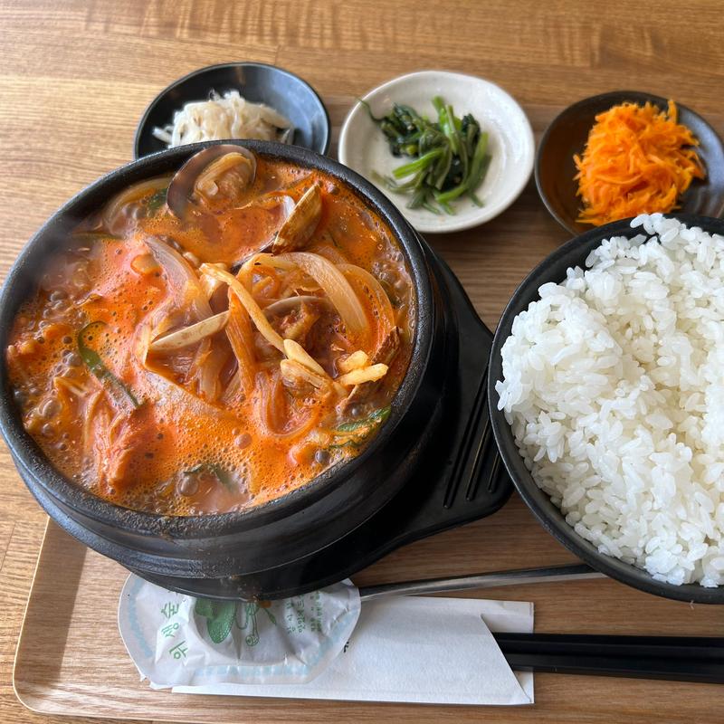 アサリスンドゥブセット(帯広純豆腐)