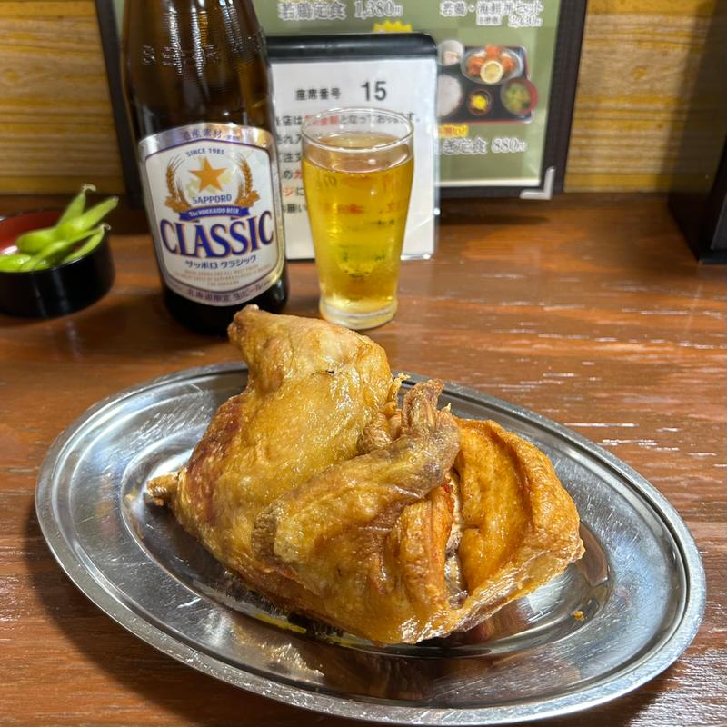 若鶏の半身揚げ(なると 本店 )