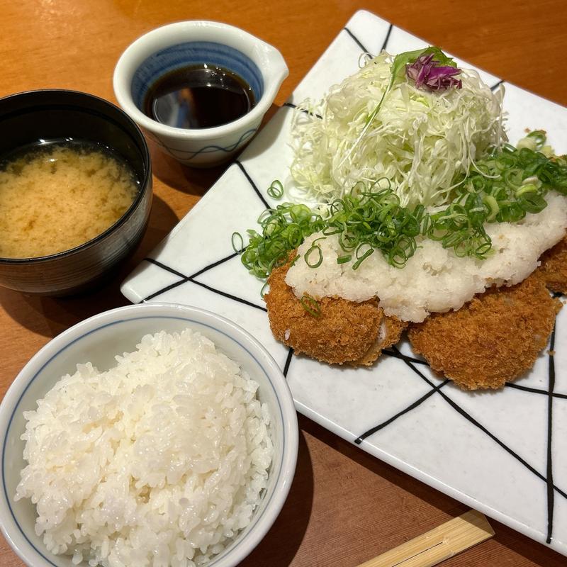 ねぎおろしヒレかつ膳(しゃぶかつ かつ喜 シークル店)