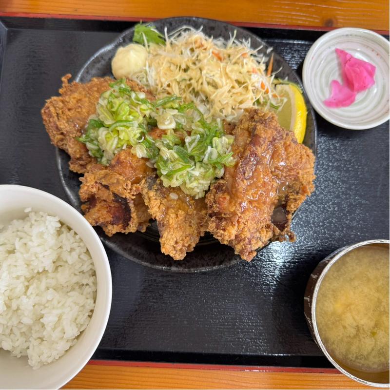 塩だれ唐揚げ定食(お食事処山内食堂)