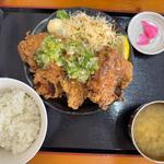 塩だれ唐揚げ定食
