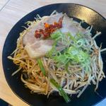汁無し台湾らーめん(2辛)(金まる餃子)