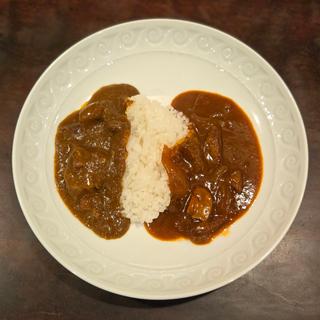 ミニカレーとハヤシライスあいがけ