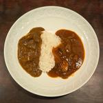 ミニカレーとハヤシライスあいがけ
