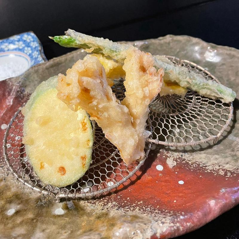 野菜天ぷら(中棚荘別邸　郷土料理・酒処　はりこし亭)