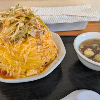ピリ辛ネギオム肉チャーハン