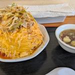 ピリ辛ネギオム肉チャーハン
