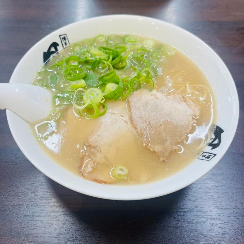 ラーメンと半チャーのセット(博多長浜ラーメン 風び(風靡) 原本店)