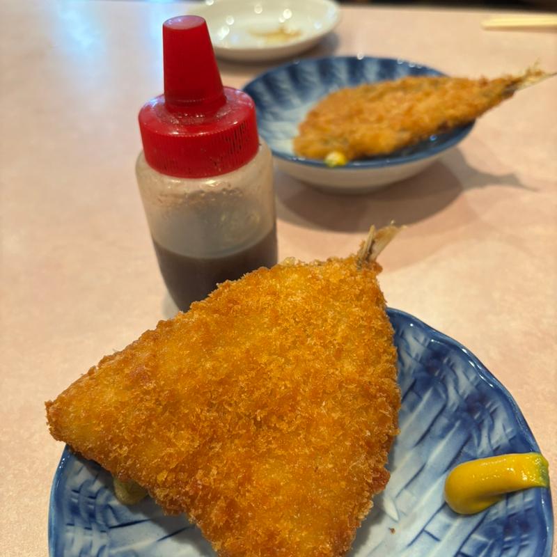 アジフライ(長寿庵)