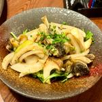 つぶ貝とエリンギ炒め