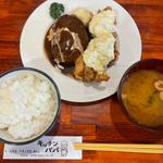 ハンバーグとチキン南蛮