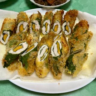 チーズ入りささみ大葉巻きフライ