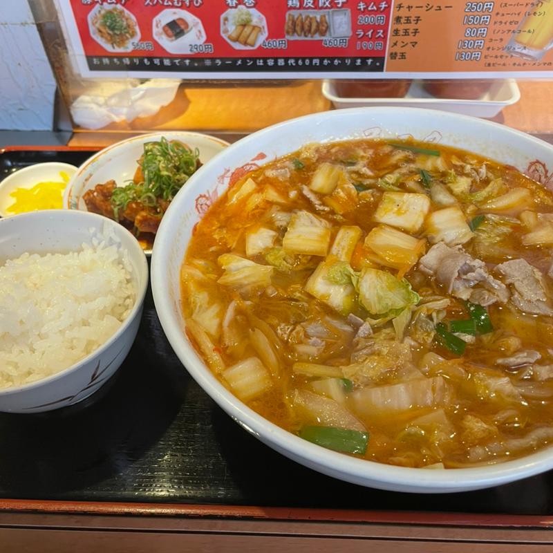 スタミナラーメン(大)+ラーメンセット(天理スタミナラーメン 平城店 )