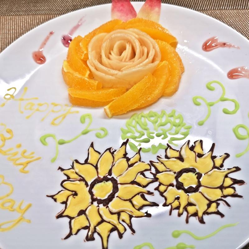 バースデイ サービスプレート(七つの月の夢 )