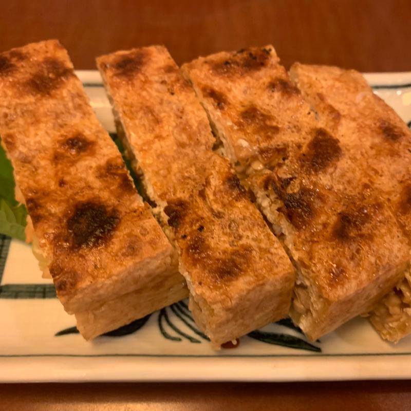 栃尾の納豆きつね焼き(赤ひょうたん)