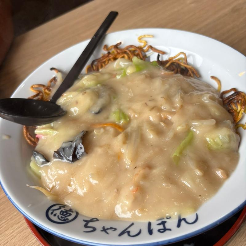 あんかけ焼きそば(ちゃんぽん一鶴 北広島店)