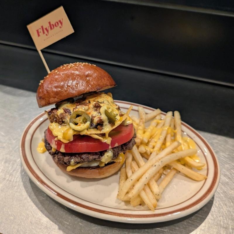 MEXICAN NACHOS BURGER(FLY BOY BURGER & COFFEE)