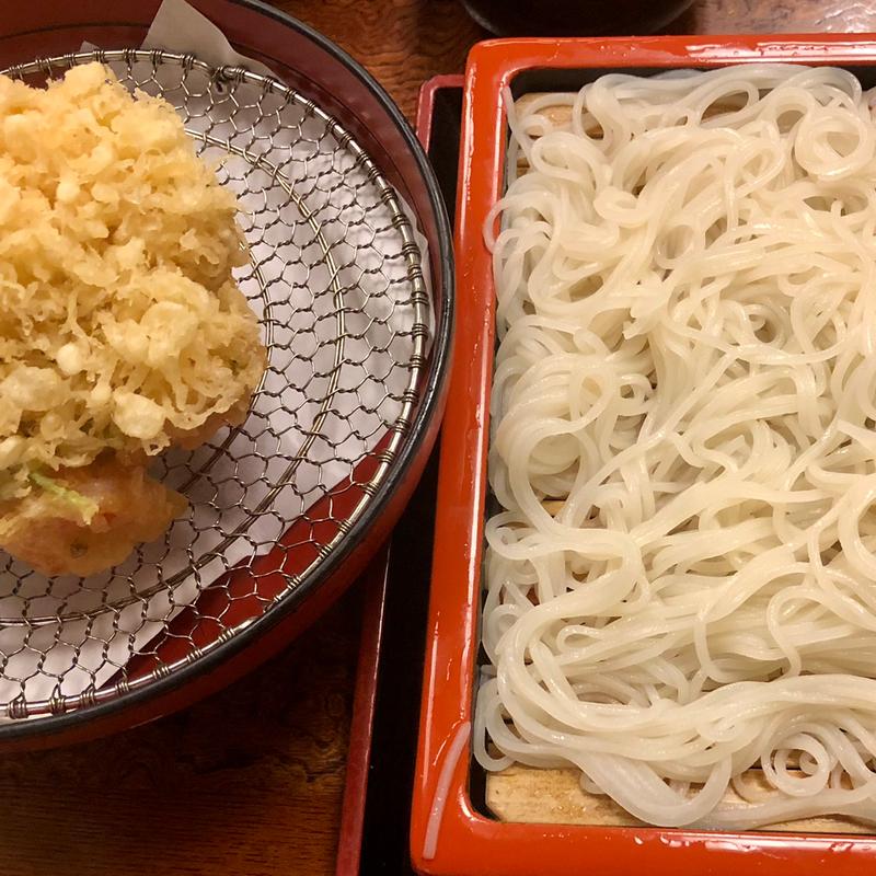 かき揚げ更科(総本家更科堀井 本店 （そうほんけさらしなほりい）)