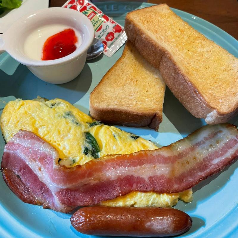 オムレツモーニング ほうれん草&チーズ(むさしの森珈琲　三鷹牟礼店)