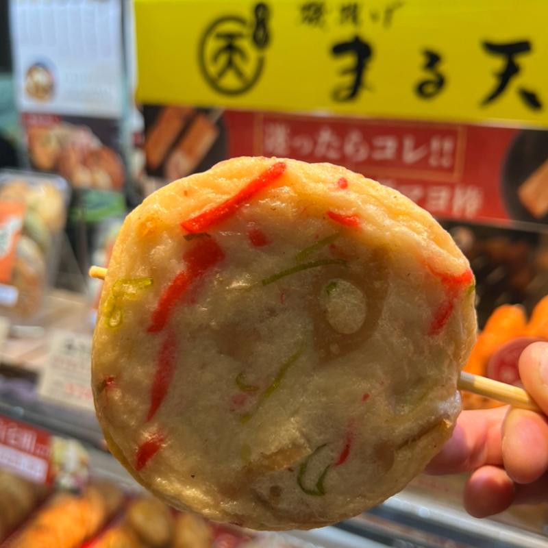 蓮根　紅生姜串揚げ(まる天 土山ＳＡ（上下線）店 )