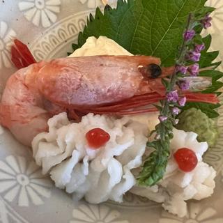 向附　生湯葉と沖の鮮魚2種