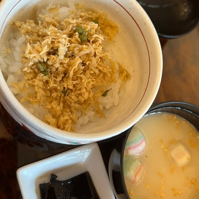 ちりめん御飯(宝ヶ池 ゆば泉)