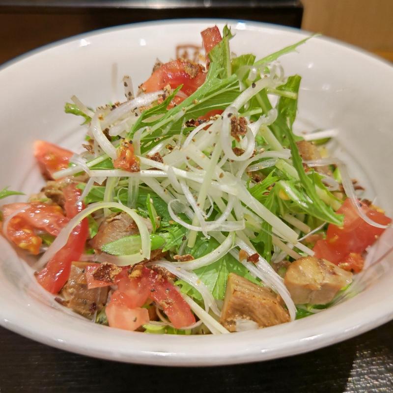 たっぷり野菜の辛味まぜそば(喜多方ラーメン 坂内 石川町店)